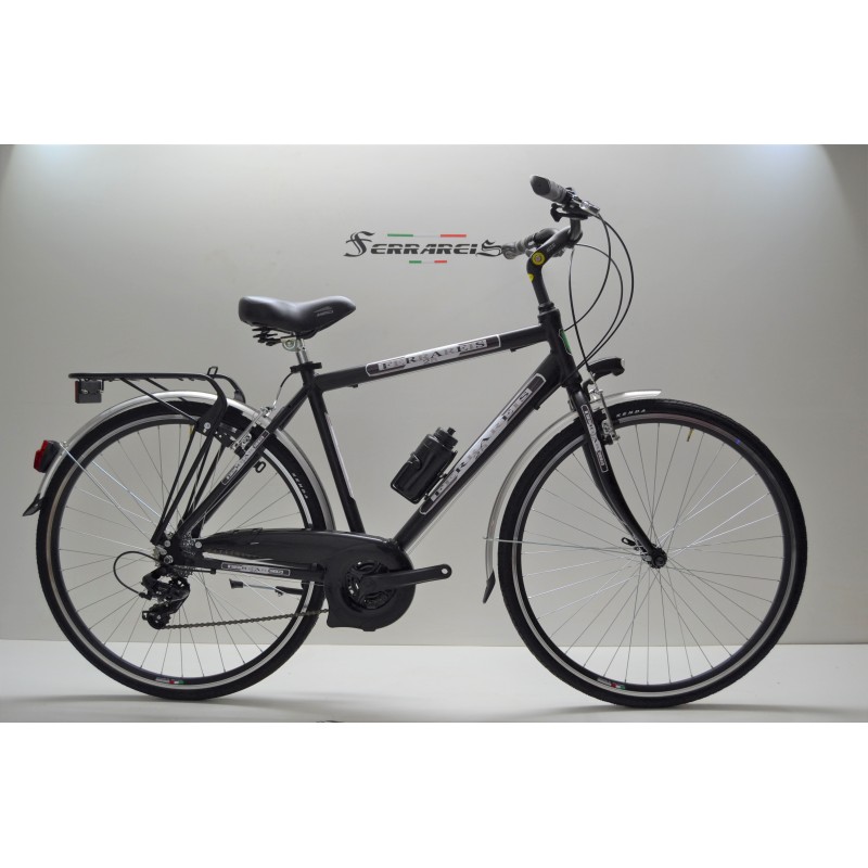 Bici trekking 28 nero uomo 6v personalizzabile