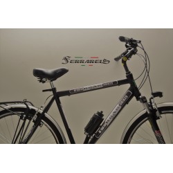 Bici trekking 28 nero uomo 6v personalizzabile