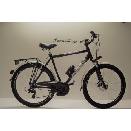 Bici trekking 28 nero uomo 6v personalizzabile