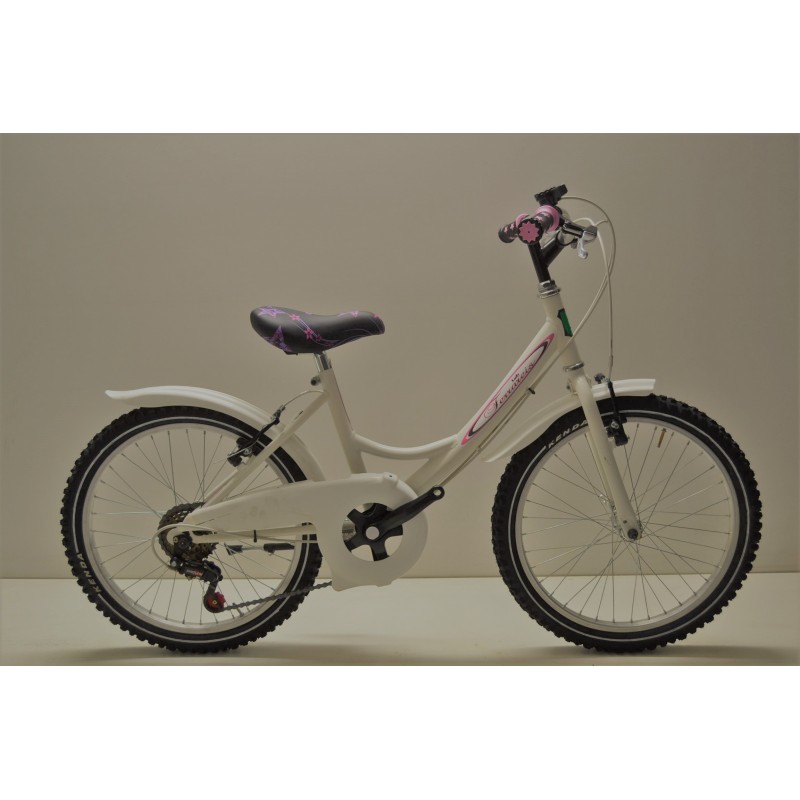 Bicicleta niña Venus 20 blanca 5v Shimano 6 8 años personalizable